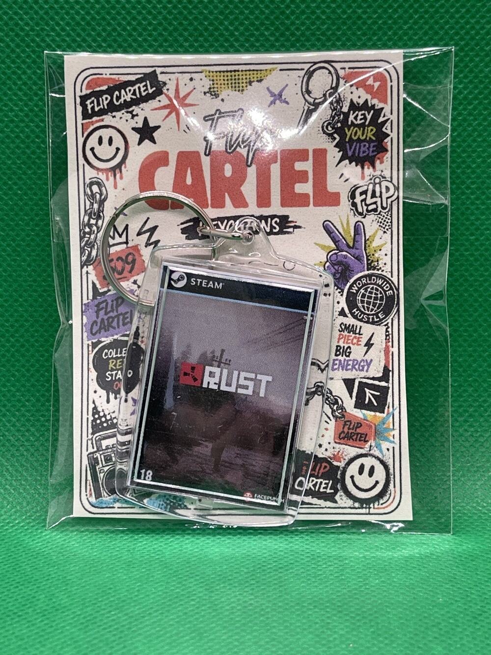 RUST Game Art Video Game Keychain | Chain | Pendent (Front & Back)